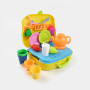 Bus Style Briefcase Tea Play Set | 0112-03 Tea Party set