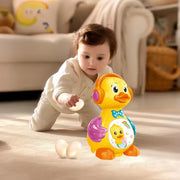 Electric Egg Laying Musical Duck Toy | 0619 Light & Sound Toy