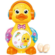 Electric Egg Laying Musical Duck Toy | 0619 Light & Sound Toy