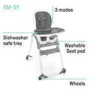 Ingenuity 3-in-1 Convertible Baby High Chair 11609 | Ingenuity High Chair