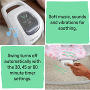 Ingenuity Simple Comfort Cradling Baby Swing 11624 | Electric Swing