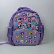 Cute Cartoon Purple School Bag for Girls | Unicorn Backpack