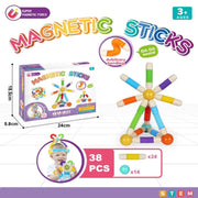 Flexible Pop Tube Magnetic Sticks Building Set | 158-40 Stretchable magnetic Sticks and balls