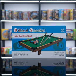 Real Wood Frame Mini Billiard Game Table Set for Kids & Family
