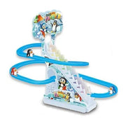 Penguin Slide Racing Track Set With Light Music 2021-4