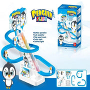 Penguin Slide Racing Track Set With Light Music 2021-4