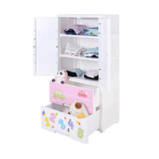 Plastic Wardrobe Alphabet & Numeric 2022AL-W | Plastic Cabinet