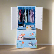 Kids Plastic Wardrobe Ocean Print | 2022 Dolphin Cabinet