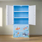 Kids Plastic Wardrobe Ocean Print | 2022 Dolphin Cabinet