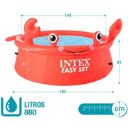 INTEX Happy Crab Easy Pool Set 6 Feet | Inflatable swimming pool