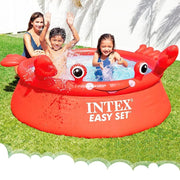 INTEX Happy Crab Easy Pool Set 6 Feet | Inflatable swimming pool