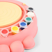 Electric Pottery Machine for Kids – DIY Ceramic Painting & Creative Clay Wheel Set