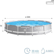 INTEX Prism Frame Pool with Water Filter Pump 26712 | Swimming Pool
