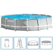 INTEX 15ft Prism Frame Pool with Water Filter Pump 26724 | Swimming Pool