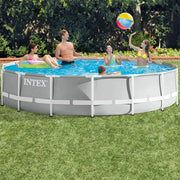 INTEX 15ft Prism Frame Pool with Water Filter Pump 26724 | Swimming Pool