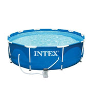 INTEX Round Metal Frame Pool with Filter Pump 28202 | Swimming Pool