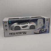 Remote Control Energy Concept Car with Drift, Lights, Music & Steam Spray – Rechargeable RC Electric Car