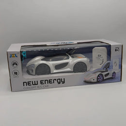 Remote Control Energy Concept Car with Drift, Lights, Music & Steam Spray – Rechargeable RC Electric Car
