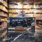 6-Wheel Spray Rock Crawler RC Car with Smoke Effect & Off-Road Suspension
