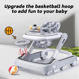 2 in 1 Baby Walker With Basketball Hoop SH803T | Baby Walker