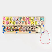Wooden 2-in-1 Magnetic Color and Alphabet Maze