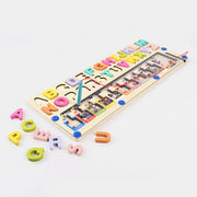 Wooden 2-in-1 Magnetic Color and Alphabet Maze