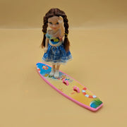 Summer Theme Doll Set with Surfboard