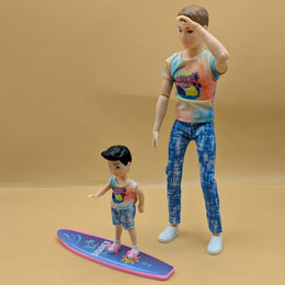 Summer Theme Doll Set with Surfboard