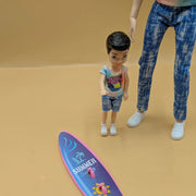 Summer Theme Doll Set with Surfboard