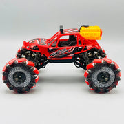 2.4GHz RC Stunt Climbing Truck with Smoke Spray, LED Lights & 360° Drift Action