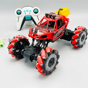 2.4GHz RC Stunt Climbing Truck with Smoke Spray, LED Lights & 360° Drift Action