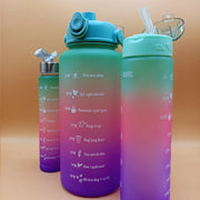 3 in 1 Motivational Water Bottle Set
