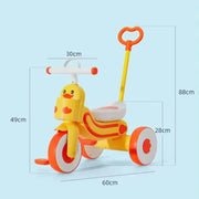 Kids Duck Face Tricycle with Light & Music | 4110 Duck Theme Pedal Tricycle