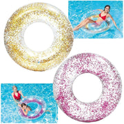 INTEX Transparent Glitter Swim Tubes 56274 | Swimming Tube