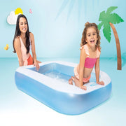 INTEX Rectangular Inflatable Kiddie Pool Blue 57403 | Swimming Pool