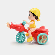 Cool Tricycle Stunt Toy with Lights & Music | 669B Stunt Bicycle