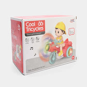 Cool Tricycle Stunt Toy with Lights & Music | 669B Stunt Bicycle
