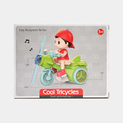 Cool Tricycle Stunt Toy with Lights & Music | 669B Stunt Bicycle
