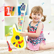 Cute Musical Guitar Toy with Microphone for Kids