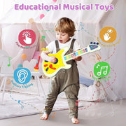 Cute Musical Guitar Toy with Microphone for Kids