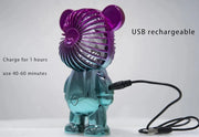 Handheld Bear Rechargeable USB Mini Portable Fan