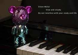 Handheld Bear Rechargeable USB Mini Portable Fan