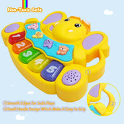 Elephant Style Baby Piano Toy with Light & Music | 855-28A Early Education Toy
