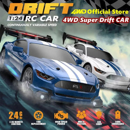 1:24 Scale RC Drift Car with LED Lights | 20km/H Speed with 4WD