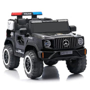 Benz Police Jeep Style Kids Ride On | LED Lights with projector logo