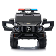 Benz Police Jeep Style Kids Ride On | LED Lights with projector logo