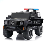 Benz Police Jeep Style Kids Ride On | LED Lights with projector logo