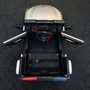 Police Ride-on Jeep with Projector Logo | Dual Motors with Leather Seat
