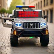 Kids Electric Ride-on Police Jeep | Toyota Jeep with Projector Logo