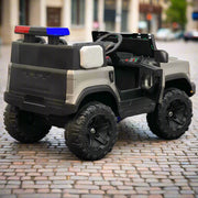 Kids Electric Ride-on Police Jeep | Toyota Jeep with Projector Logo
